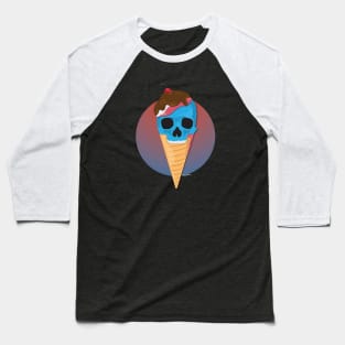 Ice cream skull Baseball T-Shirt